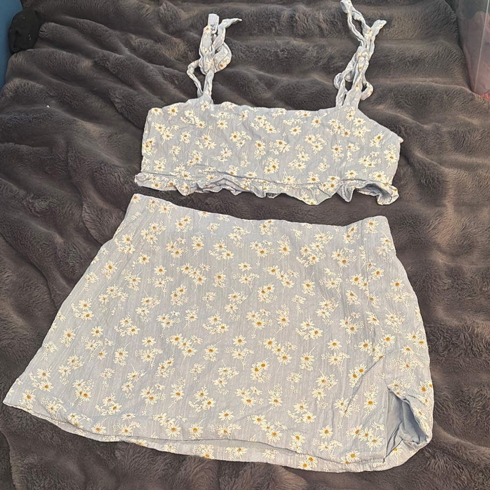 Altar'd State Floral Skirt Set